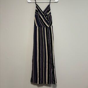 Hollister Spaghetti Strap Striped Maxi Dress